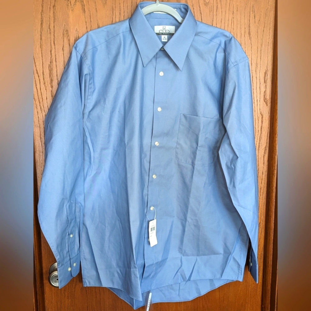 NWT‎ Men's Blue Enro dress shirt